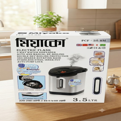 Miyako Electric Flask 3.5L (PCF-38 HM) | Best Hot Water Dispenser for Home & Office in Bangladesh