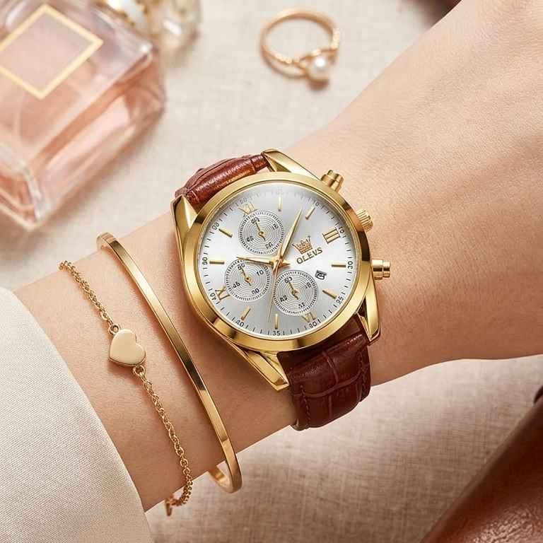 OLEVS Casual Ladies Quartz Wrist Watch – Elegant Fashion Watch for Women (Code: 13231