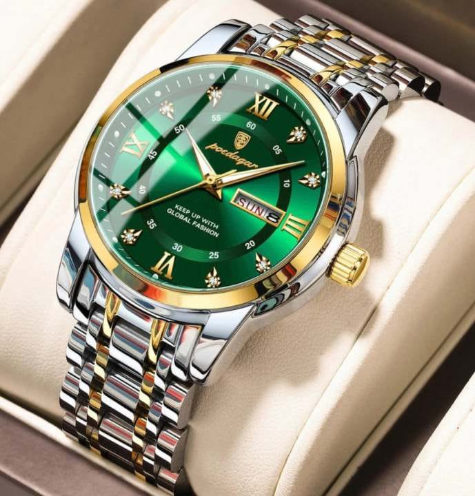POEDAGAR 936 Luxury Men’s Watch (City Lock) – Premium Stainless Steel Quartz Wrist Watch (Code: 12288)